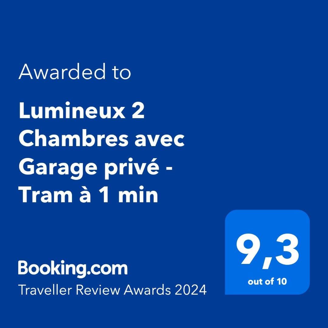 Lumineux 2 Chambres Avec Garage Prive - Tram A 1 Min 格勒诺布尔 外观 照片